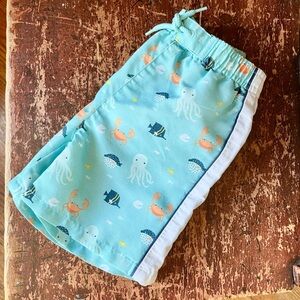 Janie and Jack swim trunks, size 6-12 months